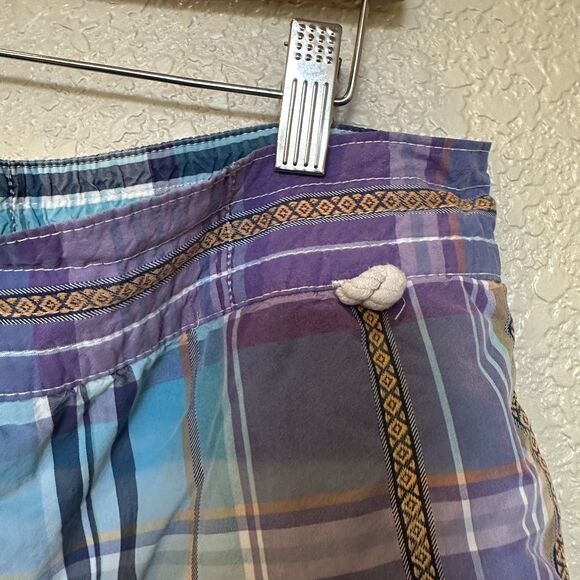 Polo Ralph Lauren Men's Board Shorts Large Multicolor Plaid Swim Blue purple - Picture 4 of 10